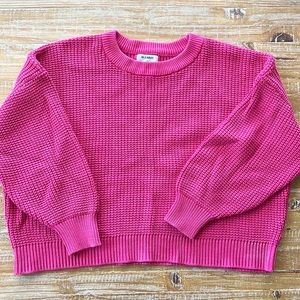 Old Navy Woven Sweater Cropped